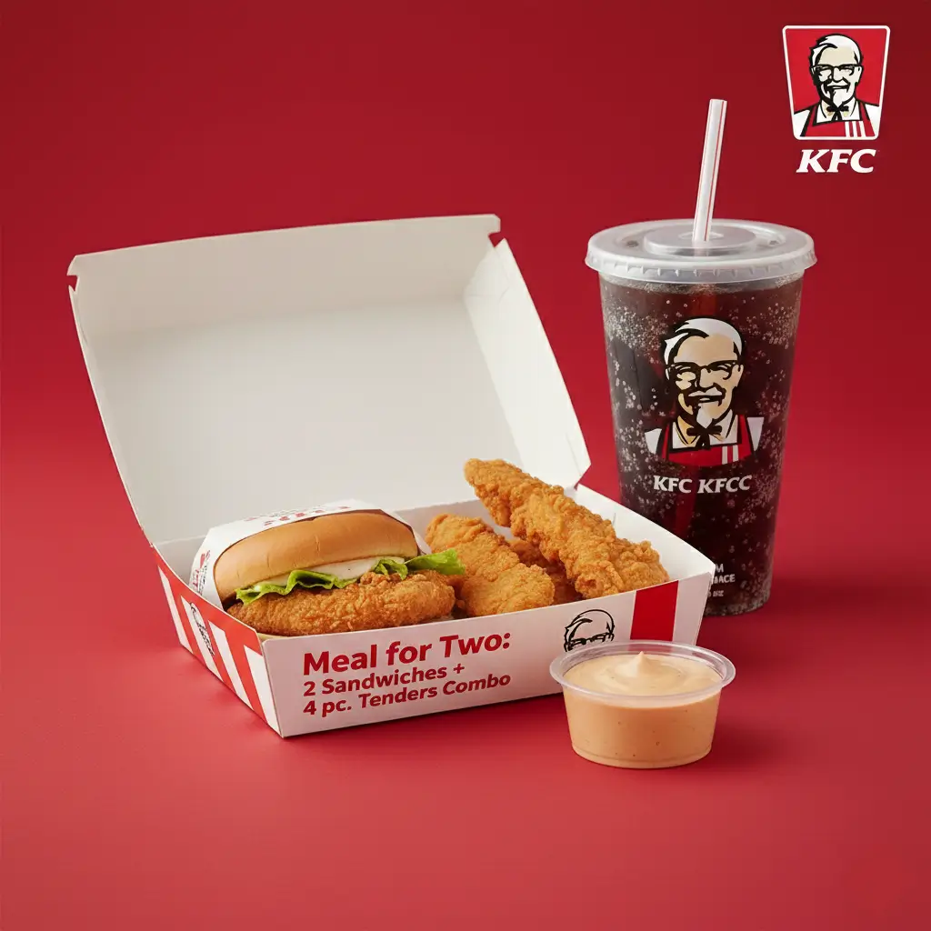 Meal for Two: 2 Sandwiches + 4 pc. Tenders Combo