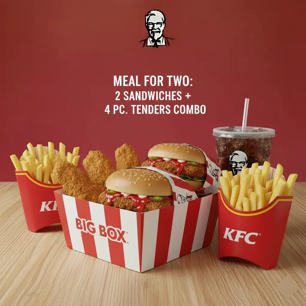 Meal for Two: 2 Sandwiches + 4 pc. Tenders Combo