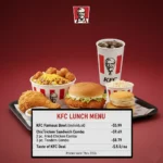 KFC Lunch Menu With Prices 2026