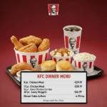 kfc dinner menu